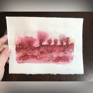 Original Abstract Landscape Watercolor
